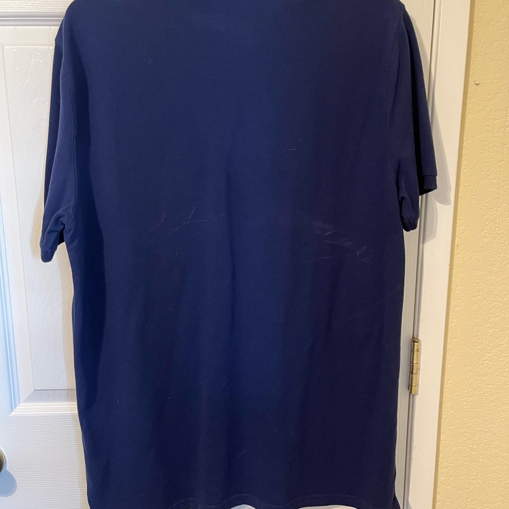 St. John's Bay Dark Blue Polo Shirt - Picture 4 of 6